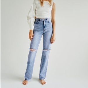 ZARA Full Length Straight Jeans